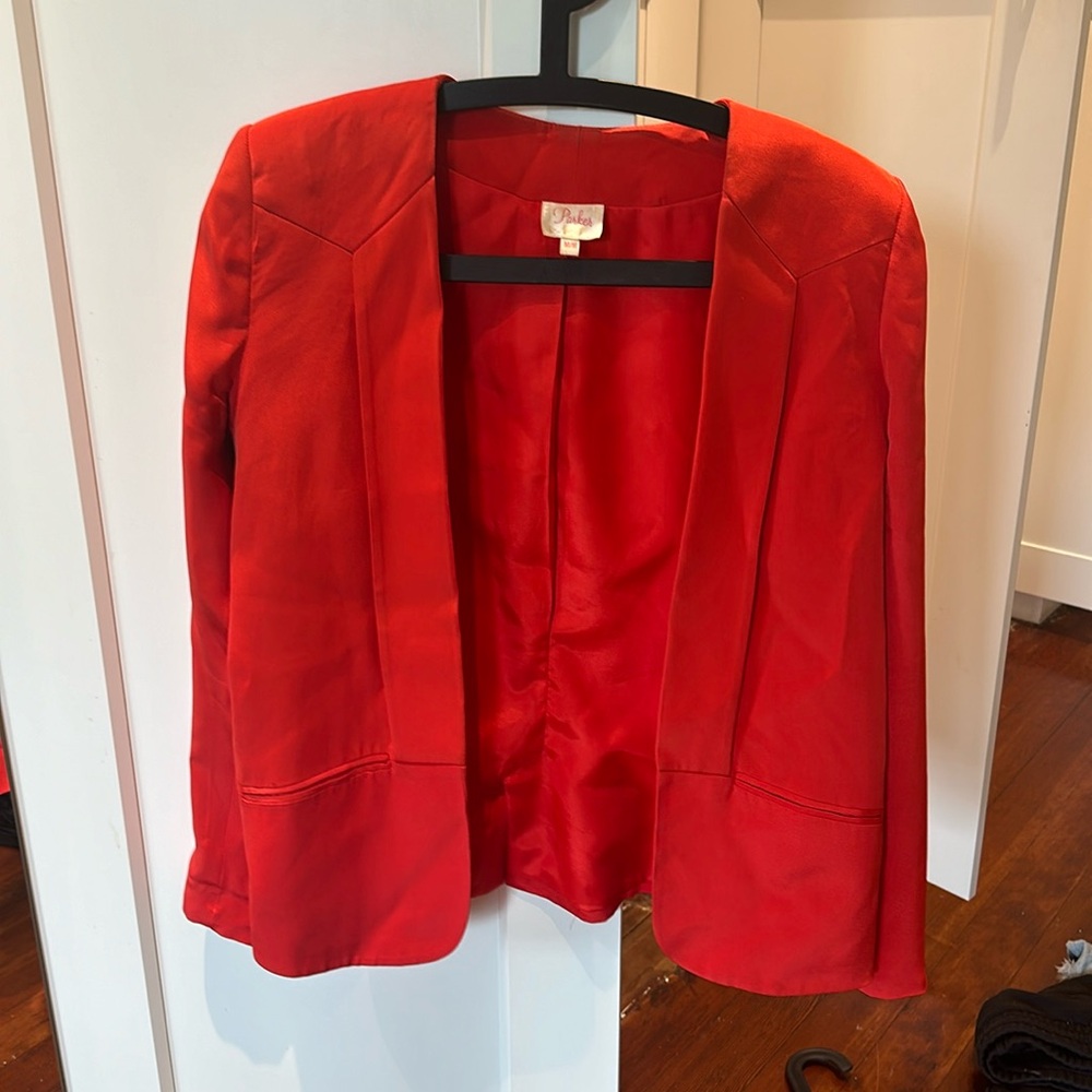 100% silk red blazer from GOT STYLE